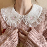Camisa abotonada de Peter Pan con rosas